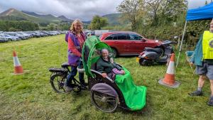 New Rotarian Carol Rennie providing personalised Transport to the Keswick Show